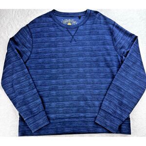Copper Oak Crew Neck Pullover Shirt Men XL Heather‎ Blue LS